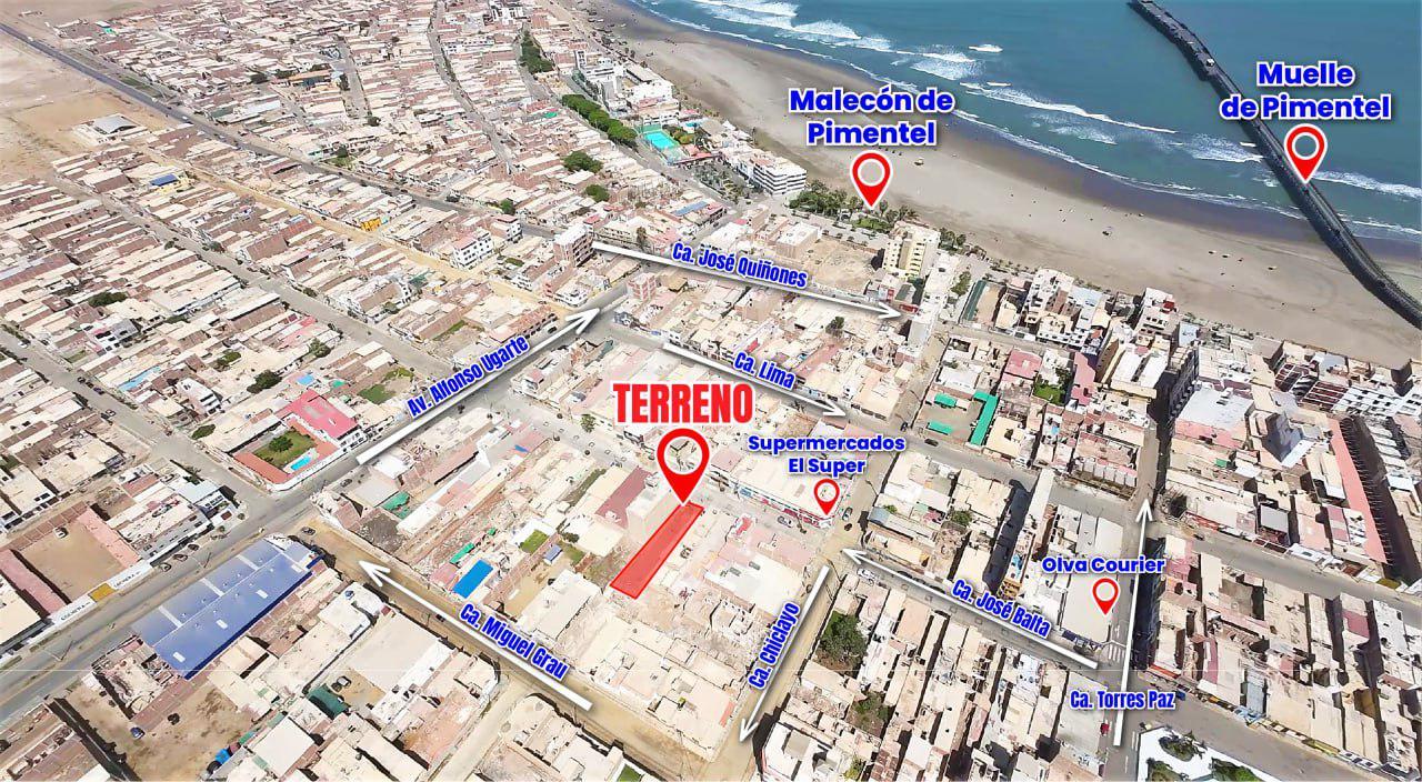 ¡EN VENTA! AMPLIO TERRENO DE 255.50 M2 EN EL CORAZÓN DE PIMENTEL